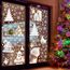 Moxled Fensterbilder Weihnachten Selbstklebend, 156 Weiß Fensterdeko Weihnachten, Wiederverwendbar Statisch Haftende PVC Aufkleber für Fenster Tür Winter Schneeflocken Weihnachtsdeko