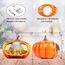 Thanksgiving Dekoration Kürbis, Weihnachten Schneekugel mit wirbelndem Glitzer, Kürbis Tischakzent für Herbst Ernte Weihnachten Winter Dekorationen, Thanksgiving Kürbis Herbst Ernte für Heimdekoration