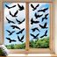 Moxled 20 Fensteraufkleber Vogelschutz, Fenstersticker Vogelaufkleber für Fensterscheiben Schwarz, Wiederverwendbar Statisch Haftende PVC Vogelschutz Aufkleber Fenster Fensterbilder Selbstklebend