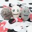 Gry & SIF handgemachte Totenkopf-Anhänger aus Filz | Halloween Deko Innen zum Aufhängen, Herbstdeko, Hängedeko Halloween, Halloweenanhänger | Totenköpfe 3er Set