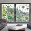 Moxled 9 Blatt Fensterbilder Frühling Topfpflanze Selbstklebend - Fensterdeko Frühling Fenstersticker Hängend Pflanzen Schmetterlinge Vögel Fensteraufkleber Wiederverwendbare für Kinderzimmer Deko