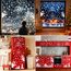 Moxled Fensterbilder Weihnachten Selbstklebend, 121 Weiß Fensterdeko Weihnachten, Wiederverwendbar Statisch Haftende PVC Aufkleber für Fenster Tür Winter Schneeflocken Weihnachtsdeko
