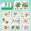 Moxled 9 Blatt Fensterbilder Frühling Blumen Selbstklebend - Fensterdeko Frühling Fenstersticker Topfpflanze Hängend Pflanzen Schmetterlinge Fensteraufkleber Wiederverwendbare für Kinderzimmer Deko