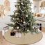 120 cm Weihnachtsbaum Decke Jute, Weihnachtsbaum Rock Rund, Leinen Tannenbaum Decke Weihnachtsbaumdecke für Winter, Herbst, Thanksgiving, Halloween, Neujahr, Party, Weihnachtsdeko