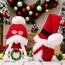 ACAREY Weihnachtsdeko Wichtel, 2 Stück Weihnachten Deko Wichtel Strickmütze mit Bommeln, Weihnachtsdeko Innen Weihnachtsdeko Amerikanisch Wichtel, Weihnachten Wichtel Set für Weihnachts Fenster