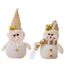 ACAREY Weihnachtsdeko Wichtel, 2 Stück Weihnachten Deko Schneemann Wichtel, Plüsch Weihnachtsmann Figuren Weihnachtswichtel für Weihnachtsdeko Innen, Adventsgesteck Weinachts Baum Tishch Deko