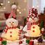 ACAREY Weihnachtsdeko LED Weihnachten Deko Wichtel Beleuchtung, 2 Stück Weihnachtsschneemann Deko Wichtel Plüsch Weihnachtsdeko Weihnachtswichtel Figuren Weihnachten Für Weihnachtens Geschenk