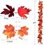 Artiflr 2 Stück Herbst-Ahornblatt-Girlande, künstliche Ahorn-Girlande, Herbst-hängende Herbst-Blätter-Ranken für drinnen und draußen, Hochzeit, Thanksgiving, Abendessen, Party-Dekoration