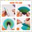 SUNBEAUTY 33PCS Bunte Party Deko Regenbogen Pompons Deko Hanging Fiesta Paper Fans Colourful Garland and Hanging Spiral Garland for Kindergeburtstag Wedding Birthday Mexican Fiesta Cinco De Mayo