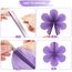 SUNBEAUTY 9 Stück Papier Fächer Dekoration Hanging Girlande Blau Hellviolett Orange Blumen Papierfächer Party Deko für Hochzeit Geburtstag Tea Party Tischdeko Classroom Baby Shower Backdrop Garland