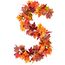 Artiflr 2 Stück Herbst-Ahorn-Girlande, 15 m/Strang, hängende Rebe, Ahornblatt-Girlande, künstliche Herbstlaub-Girlande, Thanksgiving-Dekoration für Zuhause, Hochzeit, Kamin, Party, Weihnachten