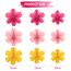 SUNBEAUTY 9 Stück Papier Fächer Dekoration Hanging Girlande Rosa Gelb Blumen Papierfächer Party Deko Set für Hochzeit Geburtstag Tea Party Tischdeko Classroom Baby Shower Backdrop Garland