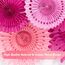 SUNBEAUTY 11 Stück rosa Papierfächer Papierfächer Party Dekoration Papierblumen zum Aufhängen Geburtstag Party Hochzeit Neujahr Babyparty Gartenparty