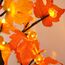 Weihnachtsdeko Lichterbaum Für Innen mit 24 LEDs, LED Baum Licht Bäumchen Birken Herbst Deko Lichterbaum mit blätter Deko Für Weihnachtsdeko Tisch Herbstdeko Zum Aufhängen, Innendeko (Herbstdeko)