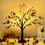 Weihnachtsdeko Lichterbaum Für Innen mit 24 LEDs, LED Baum Licht Bäumchen Birken Herbst Deko Lichterbaum mit blätter Deko Für Weihnachtsdeko Tisch Herbstdeko Zum Aufhängen, Innendeko (A)