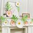 SUNBEAUTY 7 Stück 3D Weiß-Rosa Gänseblümchen Wanddeko,Papier Blumen Deko Künstliche Blumen für Muttertag Wohnzimmer Wanddekoration Schlafzimmer Innen Frühling Deko,Kinderzimmer Deko