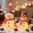 ACAREY Weihnachtsdeko LED Weihnachten Deko Wichtel Beleuchtung, 2 Stück Weihnachtsschneemann Deko Wichtel Plüsch Weihnachtsdeko Weihnachtswichtel Figuren Weihnachten Für Weihnachtens Geschenk