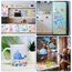 Moxled 9 Blatt Fensterbilder Kinderzimmer Selbstklebend - Meerestiere Wandtattoo Badezimmer Fenstersticker Wiederverwendbare Unterwasserwelt Fensteraufkleber für Kinderzimmer Badezimmer Deko