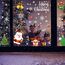 Moxled Fensterbilder Weihnachten Selbstklebend, 162 Fensterdeko Weihnachten mit Schneeflocken Weihnachtsmann Elch, Wiederverwendbar Statisch Haftende PVC Aufkleber für Fenster Tür Weihnachtsdeko