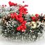 COM-FOUR® 2X Tischkranz Weihnachten - Adventskranz mit Pinienzapfen, Beeren und Kunstschnee - Dekokranz - Weihnachtsdeko - Weihnachtskranz