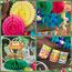 SUNBEAUTY 10 Stück Hawaii Party Deko Set Aloha-Thema Deko Tiki-Party Deko mit Tiki-Banner, Hängende Girlande Papierfächer Waben-Tischdeko für Sommer-Party, Luau Party, Geburtstag & Strand-Motto-Party