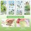 Moxled 9 Blatt Fensterbilder Frühling Vögel Selbstklebend - Fensterdeko Frühling Fenstersticker Blumen Schmetterlinge Sommer Fensteraufkleber Wiederverwendbare für Kinderzimmer Ostern Deko