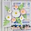 SUNBEAUTY 7 Stück 3D Weiß-Rosa Gänseblümchen Wanddeko,Papier Blumen Deko Künstliche Blumen für Muttertag Wohnzimmer Wanddekoration Schlafzimmer Innen Frühling Deko,Kinderzimmer Deko