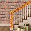 Artiflr Herbstgirlande, Ahornblatt, 2 Stück, 1,5 m / Stück, hängende Rebe, künstliches Herbstlaub, Girlande, Erntedankfest, Dekoration für Zuhause, Hochzeit, Kamin, Party, Weihnachten