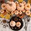 Benjia 16 Stück Künstlicher Kürbis Herbstdekoration, Künstliche Kürbisse Gefälschte Kürbisse Zierkürbisse für Innen Außen Herbst Ernte Halloween Erntedankfest Dekoration (Terrakotta)