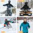 HEGCOIIE Winter Sturmhaube für Herren und Damen,Winddicht Thermo Balaclava Gesichtsmaske Skimaske für Outdoor Sports Radfahren, Skifahren, Motorrad, Fahrrad (Dunkelgrau)