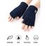JUNRUI Fingerlose Handschuhe, Handschuhe ohne Finger Winter Warme Strickhandschuhe Arbeiten Camping Wandern Laufen Radfahren Fahren für Herren und Damen