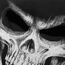 WTACTFUL Scary Skull Balaclava Ghost Death Mask Motorradfahren Skifahren Snowboarden Cosplay Kostüm Halloween Party Winter Sommer Einfaches Design Schwarz