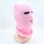 LINSOCLE 2pcs Balaclava - 3-Loch Sturmmaske, Gestrickte Sturmhaube, Multifunktionsmaske, Skimütze für Motorrad und Fahrrad(Rosig+Rosa
