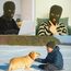 LINSOCLE 2pcs Balaclava - 3-Loch Sturmmaske, Gestrickte Sturmhaube, Multifunktionsmaske, Skimütze für Motorrad und Fahrrad