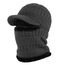 AYPOW Wintermantel aus Sturmhaube mit flexiblem Halswärmer, winddichter, Unisex Warmer Ski-Gesichtsmaske für Outdoor-Sportarten-Schwarz