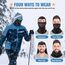 WACCET Sturmhaube Motorrad, Sturmhaube Fahrrad Winter Sturmmaske Warm Winddicht Multifunktions Gesichtsmaske Balaclava Atmungsaktive Skimaske für Herren und Damen Skifahren, Radfahren, Motorrad