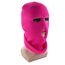 LINSOCLE 2pcs Balaclava - 3-Loch Sturmmaske, Gestrickte Sturmhaube, Multifunktionsmaske, Skimütze für Motorrad und Fahrrad(Rosig+Rosa