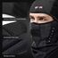 KINGBIKE Sturmhaube Sturmmaske Balaclava Skimaske Warme Gesichtsmaske für Kaltes Wetter Winter Skifahren Snowboarden Motorradfahren Eisfischen Herren Damen Schwarz(Winddicht)
