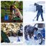 Overmont Lawinenschaufel Aluminium - Schneeschaufel Abziehbar 3 Teilig - Klappschaufel Ausziehbar - Notschaufel mit Eiskratzer und Tragetasche - für Gartenarbeit Winter Auto im Freien