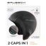 BRUBECK Funktionsmütze Herren | Fahrradmütze schwarz | Radmütze | atmungsaktive Mütze Fahrrad | Ski Unterziehmütze | Winter | Sportmütze | Skull Hat Helmet | Gr. L - XL | Black | HM10020A