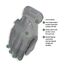 Mechanix Wear - FastFit Wolf Grau Touch Screen Handschuhe (XX-Large, Grau)