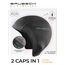 BRUBECK Funktionsmütze Herren | Fahrradmütze schwarz | Radmütze | atmungsaktive Mütze Fahrrad | Ski Unterziehmütze | Winter | Sportmütze | Skull Hat Helmet | Gr. L - XL | Black | HM10020A