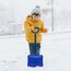 Snow Play Schneeschaufel Tally 70 cm - schlagzäher Kunststoff, Kunststoffstiel mit handlichem D-Griff, Verstärkungsrippen im Schaufelblatt für maximale Festigkeit