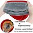 Fleece Halswärmer Thermo Snoods Unisex Dicker Winter Kaltwetter Gestrickter Rundschal für Radfahren Motorradsport (Rot)