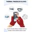 JUNRUI Fingerlose Handschuhe, Handschuhe ohne Finger Winter Warme Strickhandschuhe Arbeiten Camping Wandern Laufen Radfahren Fahren für Herren und Damen (Rot)