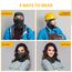 FanVince Sturmhaube Winter Thermo Motorrad Fahrrad Sturmmaske - Balaclava Gesichtshaube Warm Polar Fleece Skimaske Winddicht Ski Maske für Herren Damen Schwarz