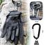MECHANIX WEAR Specialty High Dexterity 0.5mm 2017, Taktische Einsatz-Handschuhe, atmungsaktiv & ergomisch + Gear-Karabiner, Schwarz, Coyote/Größe S, M, L, XL (M, Schwarz)