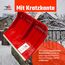 SHW-FIRE | Schneeschieber 50 cm breit, robuster Holzstiel, Schaufel aus Kunststoff, und Aluminiumkante, Schneeschaufel optimal für Schnee räumen auf Gehwegen & Einfahrten | Made in Germany