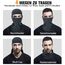 YANIKY Sturmhaube Atmungsaktiv Sturmmaske UV-Schutz Balaclava Herren Damen Gesichtshaube für Motorrad, Fahrrad, Radfahren, Outdoor Sports