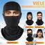 HEGCOIIE 2 Stück Winter Sturmhaube für Herren und Damen,Winddicht Thermo Balaclava Gesichtsmaske Skimaske für Outdoor Sports Radfahren, Skifahren, Motorrad, Fahrrad (Schwarz+Schwarz)